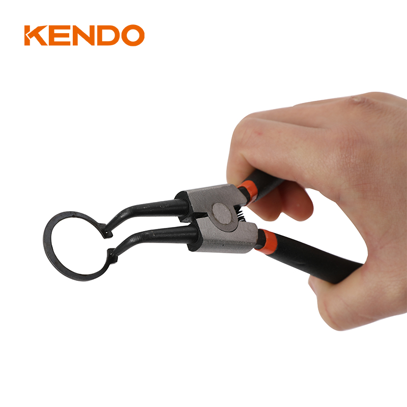 Alicates para anillos de seguridad de alta calidad con mango sumergido doblado externo