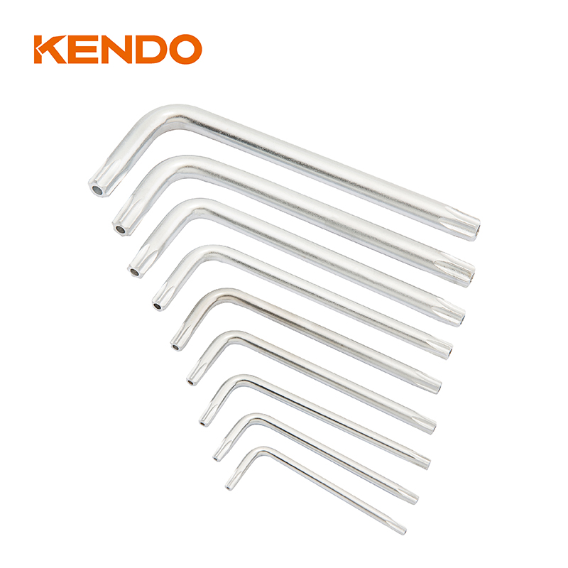 Juego de llaves Torx de brazo extralargo manual de 9 piezas para decoración