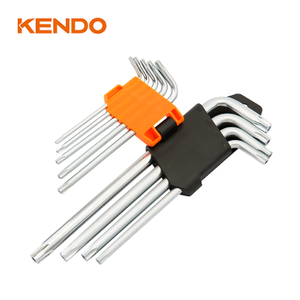 Juego de llaves Torx de bola con brazo largo de 9 piezas